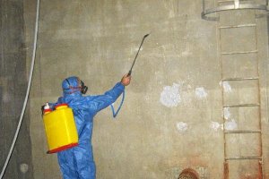 Desinfección del depósito de las Alberquillas.x