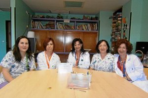 Isa Hernández, Elena Romero, Ana Belén Gutiérrez, Rosa Benítez, Inmaculada García y Ana Rodríguez </