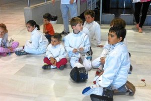 Jóvenes tiradores.<