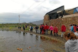 Área afectada por los residuos en el Andarax.x,