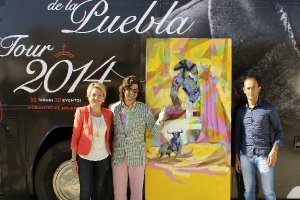Presentación del cartel, con Morante de la Puebla.e;clip:rect(4