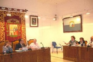 Imagen de archivo de una sesión plenaria celebrada en el Ayuntamiento. tyle>.apqj{position