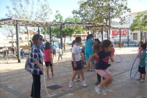 La Plaza de Dalías escenario donde cada viernes tendrán lugar las Jornadas de Juegos Tradicionales</