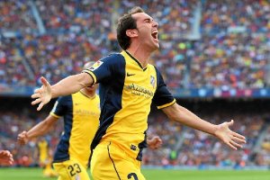 Diego Godín celebra el gol del empate.x,auto,au