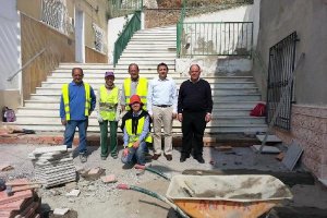 Obras del PFEA realizadasen el pueblo de Cantoria.e;clip:rect(4