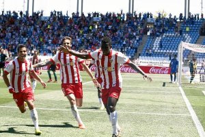 Azeez, tras marcar el 3-2 al Betis.o,