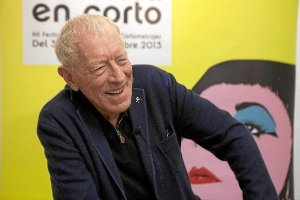 Max von Sydow, durante su entrevista con LA VOZ en el último ‘Almería en Corto’.  tyle>.ap