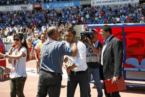 Francisco nada más terminar el partido contra el Real Betis.e;c