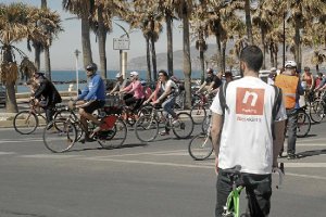 En la Bicifestación, donde fueron unos de los grandes protagonistas gracias a su campaña de marketin