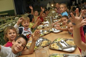 El comedor  del colegio Goya, en una imagen de archivo.e;clip:r