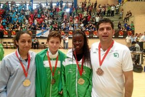 Medallistas almerienses, con las preseas conseguidas.e;clip:rec