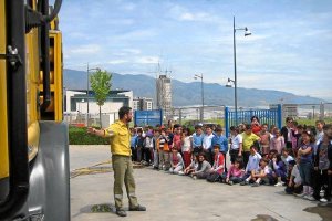 Escolares en una de las visitaso,469p