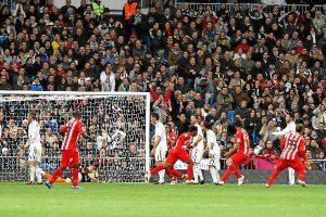 Kalu Uche, celebrando un gol en el Santiago Bernabéu.e;clip:rec