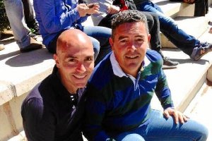 David Vizcaíno con Iván de la Peñao,4