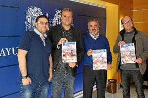 Presentación con Pepo Verdejo, Paco Calavera, J.A. Cano y Kikín Fernández, ayer. </title