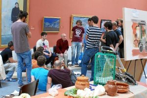 López dialoga con los alumnos en el curso de 2013.e;clip:rect(4