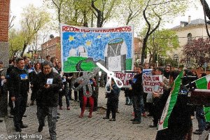 más 50 personas se concentraron en Madrid.x,aut