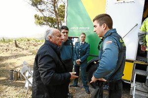 Francisco Amate el miércoles en el Puesto de Mando.e;clip:rect(