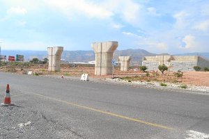 Punto en el que se encuentran abandonadas las obras.e;clip:rect