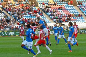 Imagen del último Almería-Valencia.o,
