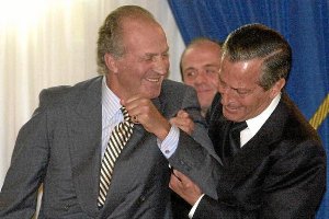 Adolfo Suárez junto al Rey Juan Carlos, su amigo. e;clip:rect(4