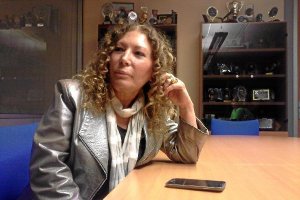 La candidata europea del PA en las instalaciones de La Voz.e;cl