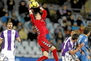 El meta Mariño en el partido frente al Getafe.x