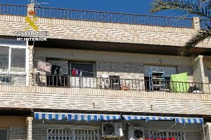 Imagen de la vivienda afectada por el incendio.