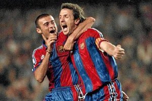 Tiempos felices para Popescu en el Barça con Luis Enrique.e;cli