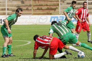 En un Almería B-Vícar, de Tercera, en el campo Juan Rojase;clip