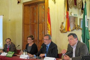 Representantes de la Junta en la reunión con el sector de las renovablestyle>.apqj{positio