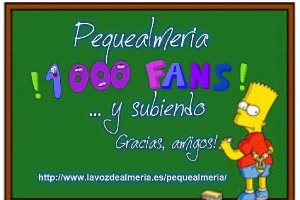 Gracias a todos los seguidores de Pequealmeria por su apoyoe;cl