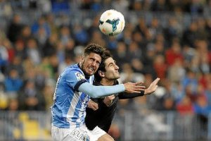 Samu, en el partido Málaga 0-1 Real Sociedad.x,