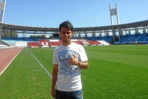 Suso en el Estadio de los Juegos Mediterráneosx