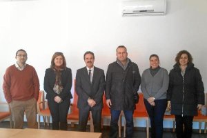 Alfredo Valdivia, delegado, en su visita a Lubrín.e;clip:rect(4
