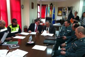 Junta Local de Seguridad celebrada ayer en Albox. e;clip:rect(4