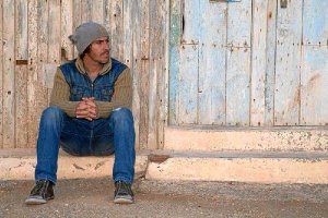 Carretero en el Parque de Cabo de Gata, donde ha ambientado su segundo libro.tyle>.apqj{po