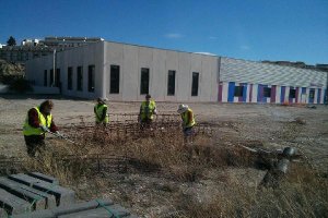 Trabajadoras ayer, dentro del ‘Centro de Agua y Salud’ del municipio de Albox.tyle>.apqj{p