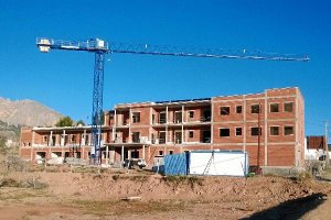 Fachada  principal de la nueva residencia.x,aut