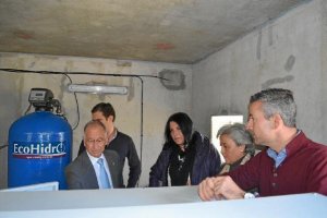 amat, durante la visita realizada anteriormente a la nueva potabilizadora del municipio de Los Galla