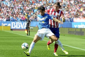 Suso y Filipe Luis en el Atlético-Almería.x,aut