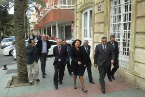 La delegada del Gobierno en Andalucía, Carmen Crespo, visita la sede de Cruz Roja.tyle>.ap