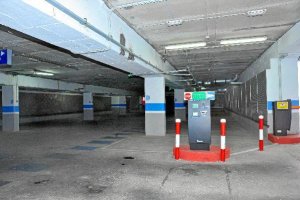 Interior del parking de la calle Padre Méndezx,