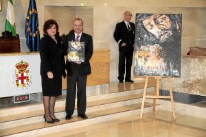 El artista de la obra, Manuel Jesús Obregón, es un gaditano afincado en Padules. tyle>.apq