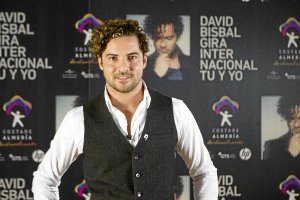 David Bisbal, esta mañana en la presentación de la gira.e;clip: