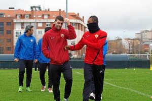El último entreno de Rodri con el Almería fue en Santander.e;cl