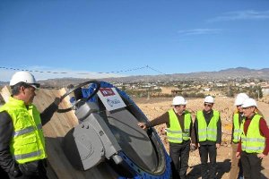 José Manuel Ortiz, delegado provincial, visitó ayer las obras. 