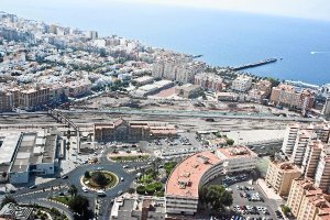 Vista aérea de la zona en la que se desmantelarán las vías.e;cl