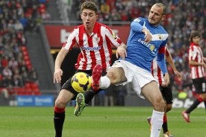 Soriano en una jugada en el nuevo San Mamésx,au