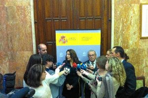 Carmen Crespo, ayer, en la Subdelegación.x,auto